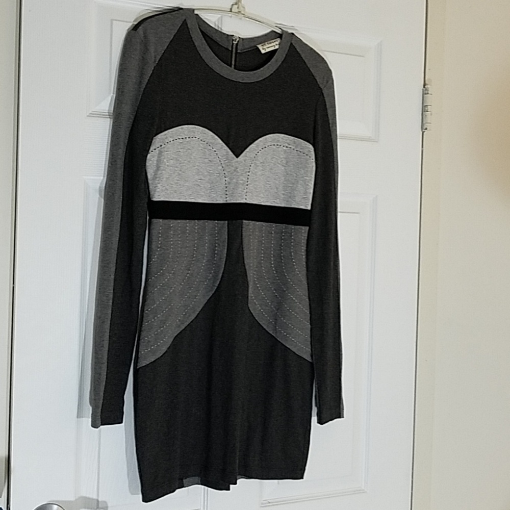 Torn by Ronny Kobo gray and black dress S